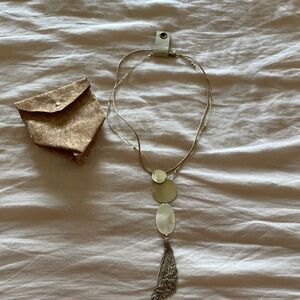 Elegant Silver and Gold Pendant Necklace